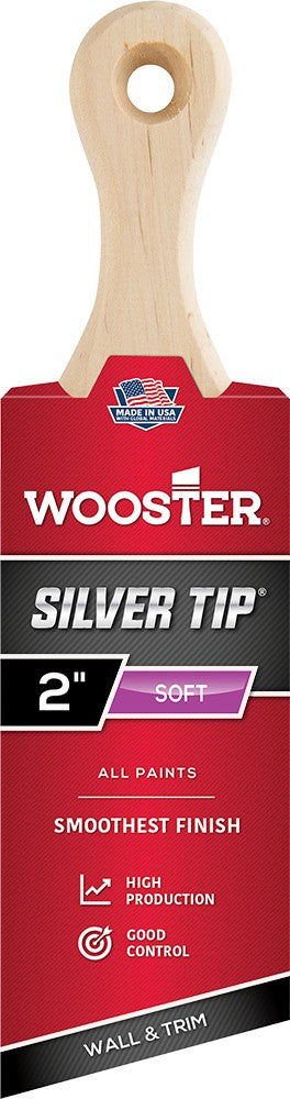 2" Silver Tip Soft Shortcut Paint Brush