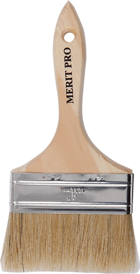 Dynamic 00490 4" White Bristle Chip Brus