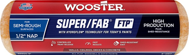Wooster RR924 9 x 1/2 Nap Super/Fab FTP