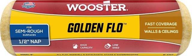 Wooster RR661 9" x 1/2" Nap Golden Flo R