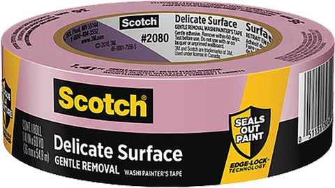 3M 2080-36EC 1.41" x 60yd (36mm) Scotch Delicate Surface Painters Tape