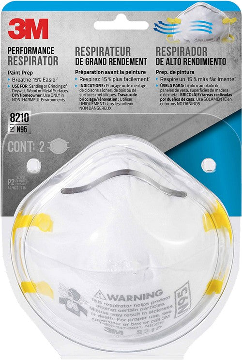 3M 8210P2-DC Paint Sanding Respirator (2pk)