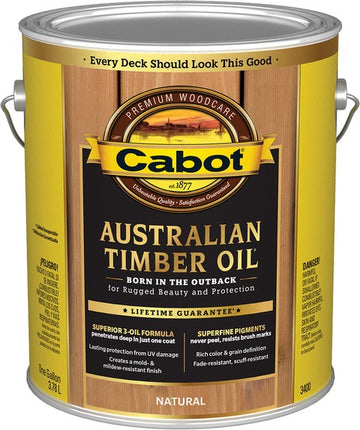 Cabot 3400 1gal Natural Australian Timber Oil
