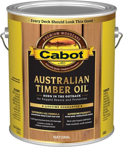 Cabot 3400 1gal Natural Australian Timber Oil