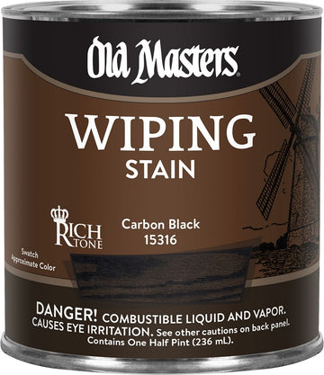 Old Masters 15316 1/2pt Carbon Black Wiping Stain
