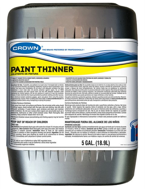 Crown CR.PT.P.05 5gal Paint Thinner