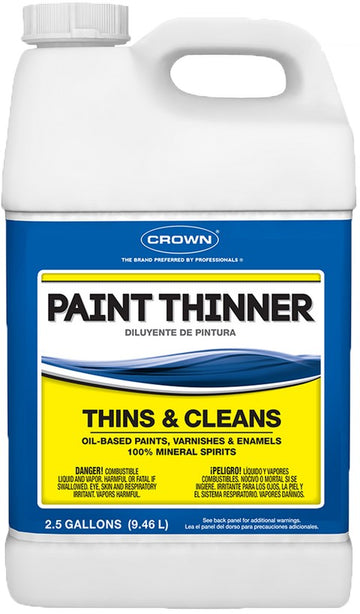 Crown CR.PT.P.25 2.5gal Paint Thinner Plastic