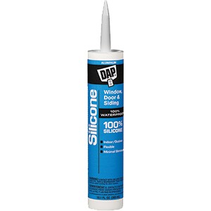 DAP 08643 9.8oz Aluminum 100% Silicone Window & Door Sealant