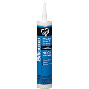 DAP 08646 9.8oz White 100% Silicone Window & Door Sealant