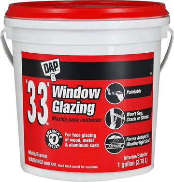 DAP 12019 1gal White '33' Window Glazing