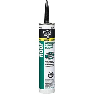 DAP 18268 10.3oz Black Roof Waterproof Asphalt Filler & Sealant