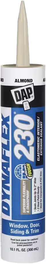 DAP 18288 10.1oz Almond Dynaflex 230 Premium Elastomeric Sealant