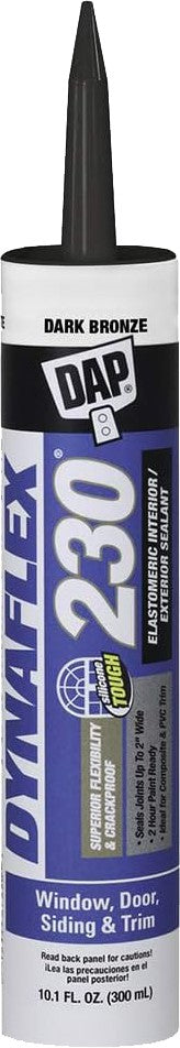 DAP 18420 10.1oz Dark Bronze Dynaflex 230 Premium Elastomeric Sealant