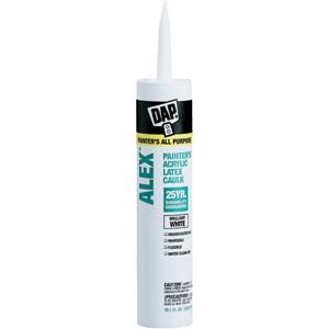DAP 18670 10.3oz White Alex Painters 25yr Acrylic Latex Caulk