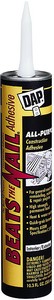 DAP 25082 10.3oz Beats The Nail All Purpose Construction Adhesive