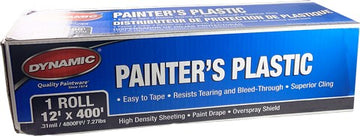Dynamic 00039 12' x 400' (3.66m x 122m) Painter's Plastic