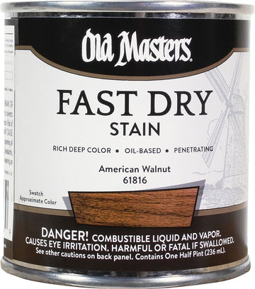 Old Masters 61816 1/2pt Fast Dry Stain American Walnut