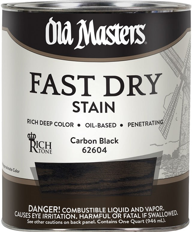 Old Masters 62604 qt Rich Tone Fast Dry Carbon Black