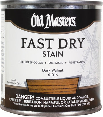 Old Masters 61016 1/2pt Fast Dry Stain Dark Walnut