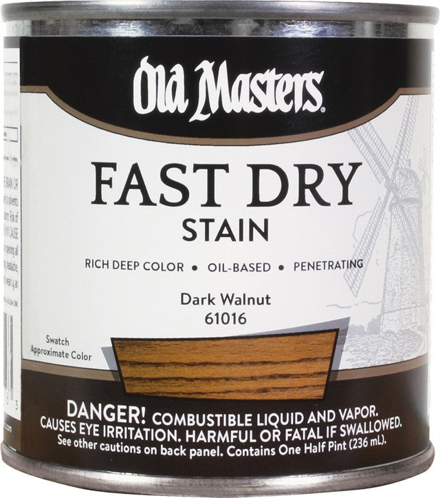 Old Masters 61016 1/2pt Fast Dry Stain Dark Walnut