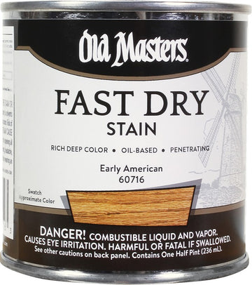 Old Masters 60716 1/2pt Fast Dry Stain Early American