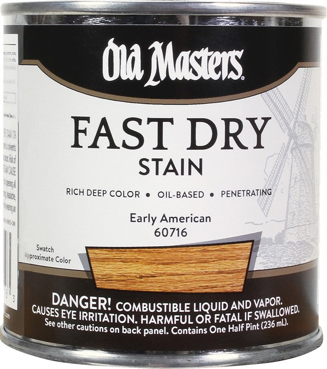Old Masters 60716 1/2pt Fast Dry Stain Early American