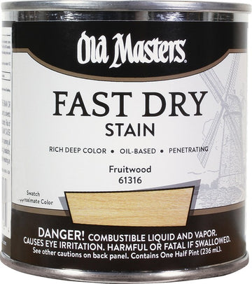 Old Masters 61316 1/2pt Fast Dry Stain Fruitwood