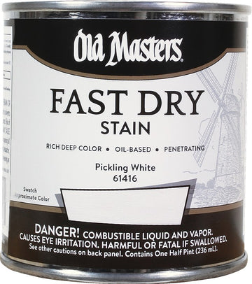 Old Masters 61416 1/2pt Fast Dry Stain Pickling White