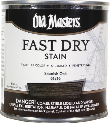 Old Masters 61216 1/2pt Fast Dry Stain Spanish Oak