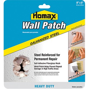Homax 5508 8" x 8" Metal Wall Patch w/Self Adhesive Mesh