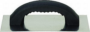 Hyde 19040 4-1/4" x 9-1/4" Sq Notch Trowel Steel Blade