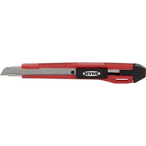 Hyde 42045 9mm 13pt Auto Lock Snap Off Blade Utility Knife w/ 3 Blades