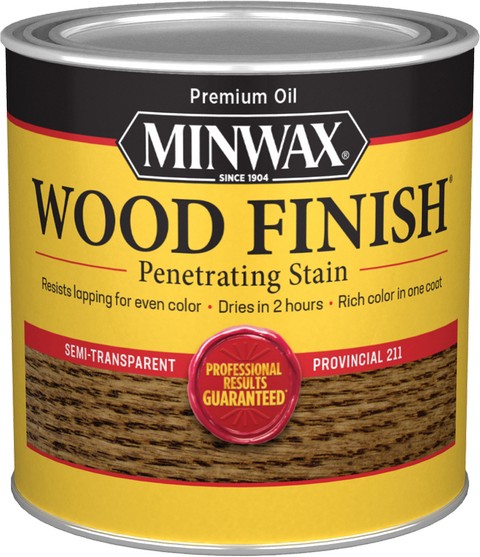 Minwax 22110 1/2pt Provincial 211 Semi-Transparent Stain