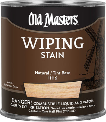 Old Masters 11116 1/2pt Natural Wiping Stain