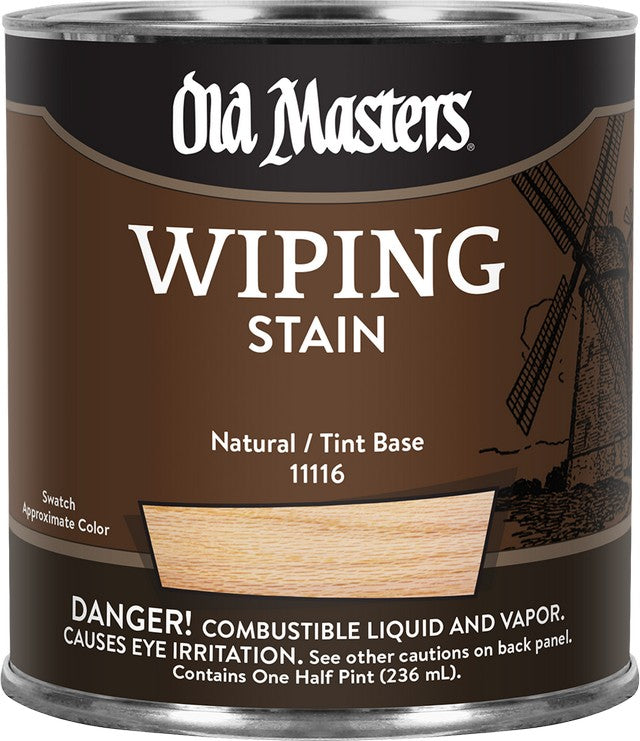 Old Masters 11116 1/2pt Natural Wiping Stain