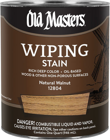 Old Masters 12804 qt Natural Walnut Wiping Stain