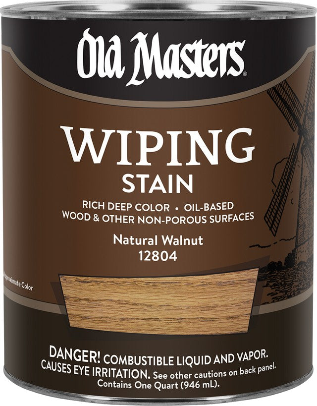 Old Masters 12804 qt Natural Walnut Wiping Stain