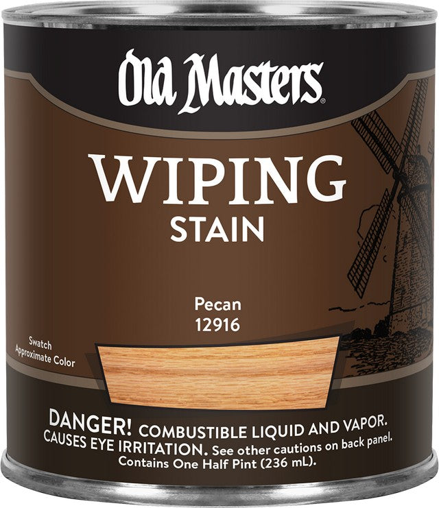 Old Masters 12916 1/2pt Pecan Wiping Stain