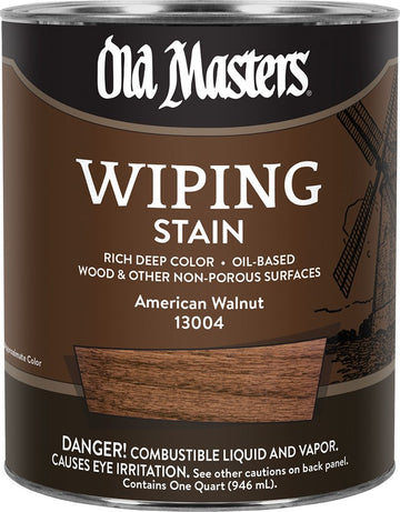 Old Masters 13004 qt American Walnut Wiping Stain