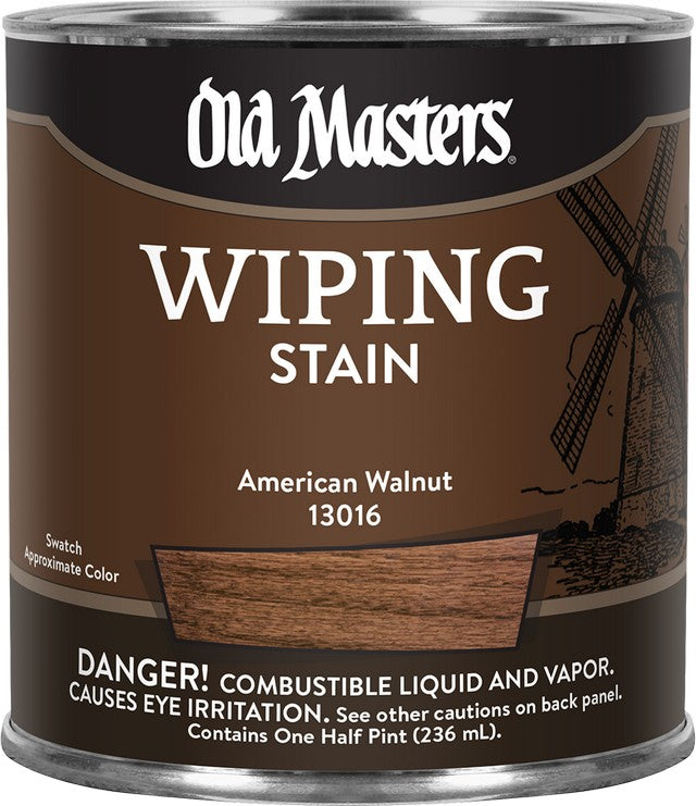 Old Masters 13016 1/2pt American Walnut Wiping Stain