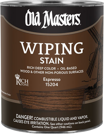 Old Masters 15204 qt Espresso Wiping Stain