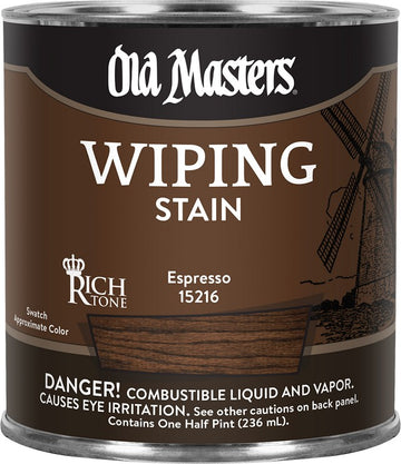 Old Masters 15216 1/2pt Espresso Wiping Stain