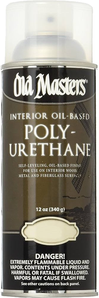 Old Masters 49510 12.8oz Semi Gloss Spray Oil Based Polyurethane