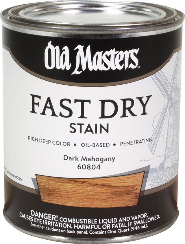 Old Masters 60804 qt Dark Mahogany Fast Dry