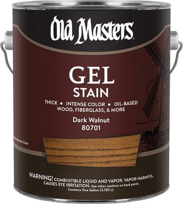 Old Masters 80701 1gal Dark Walnut Gel Stain 550 VOC