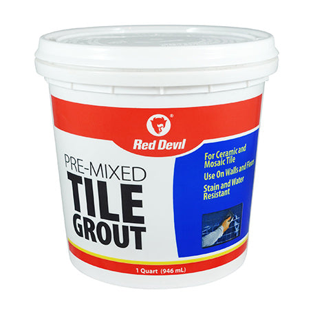Red Devil 0424 qt White Premixed Tile Gr