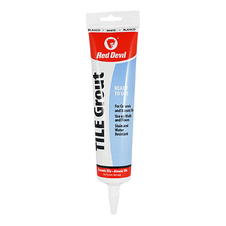 Red Devil 0425 5.5oz Tube White Tile Gro