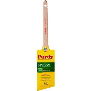 Purdy 144080225 2-1/2" 100% Dyed Nylon Soft Nylox Dale Angular Paint Brush