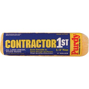 Purdy 144688093 9" x 1/2" Nap High Quality Polyester Contractors 1st Roller Cover