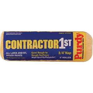 Purdy 144688094 9" x 3/4" Nap High Quality Polyester Contractors 1st Roller Cover